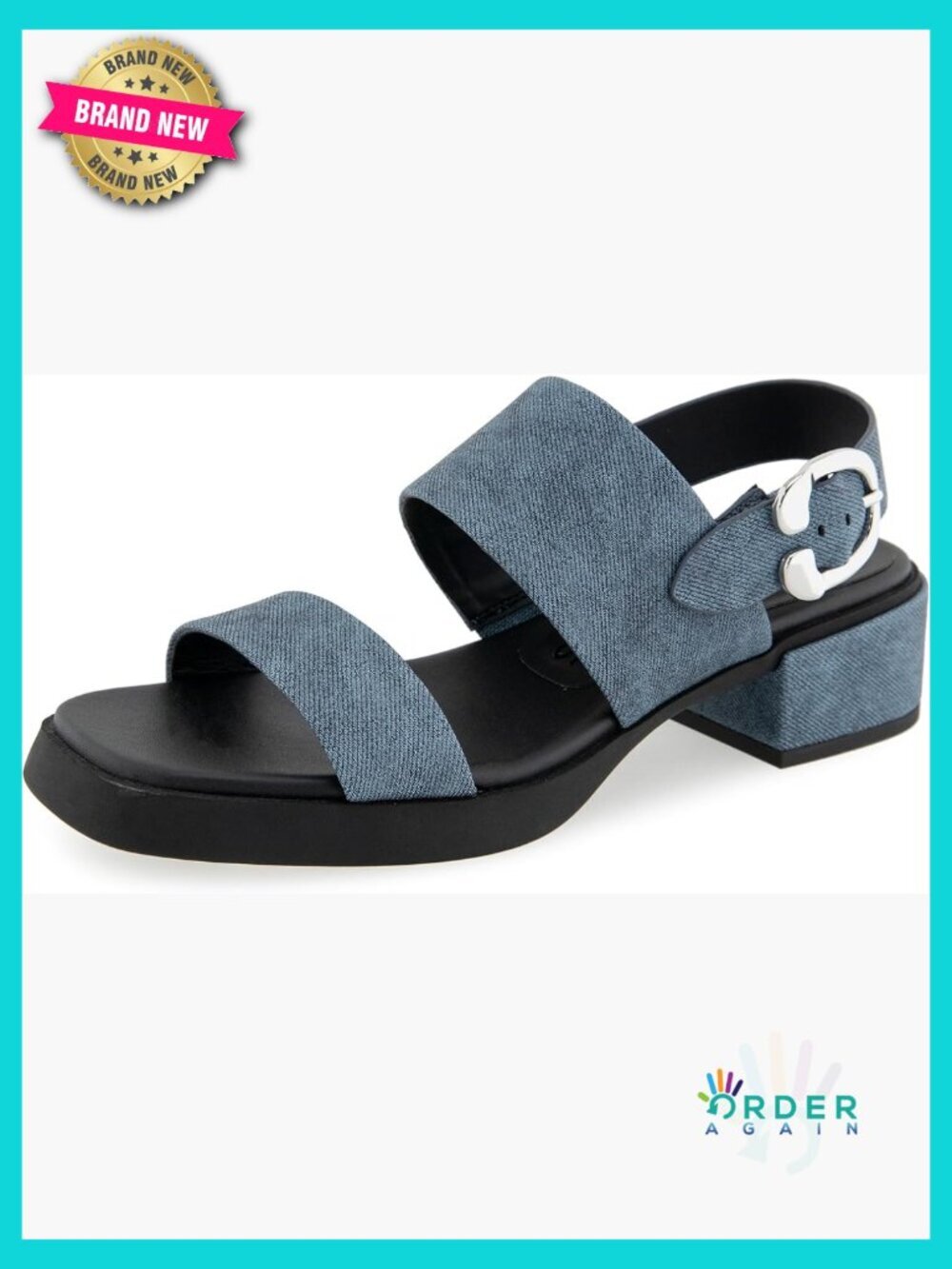 Womens Heeled Sandals Block Heel Slingback Comfort Walking